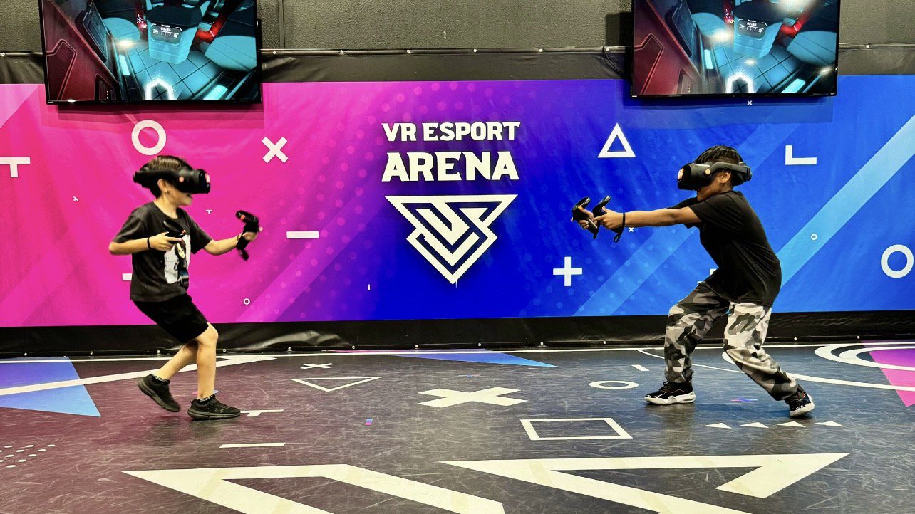 Virtual reality gaming competition for kids
